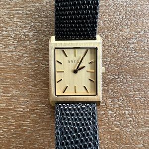 Breda Virgil Leather (Lizard Embossed) Strap Watch